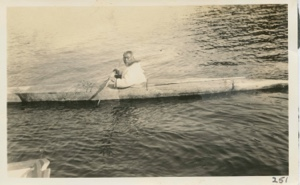 Image of Kayak, Eskimo [Inuk] in kayak